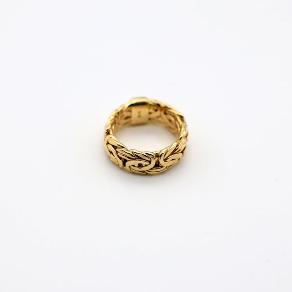 14K Knotted Band Men Ring - Ashely Jewelry 2