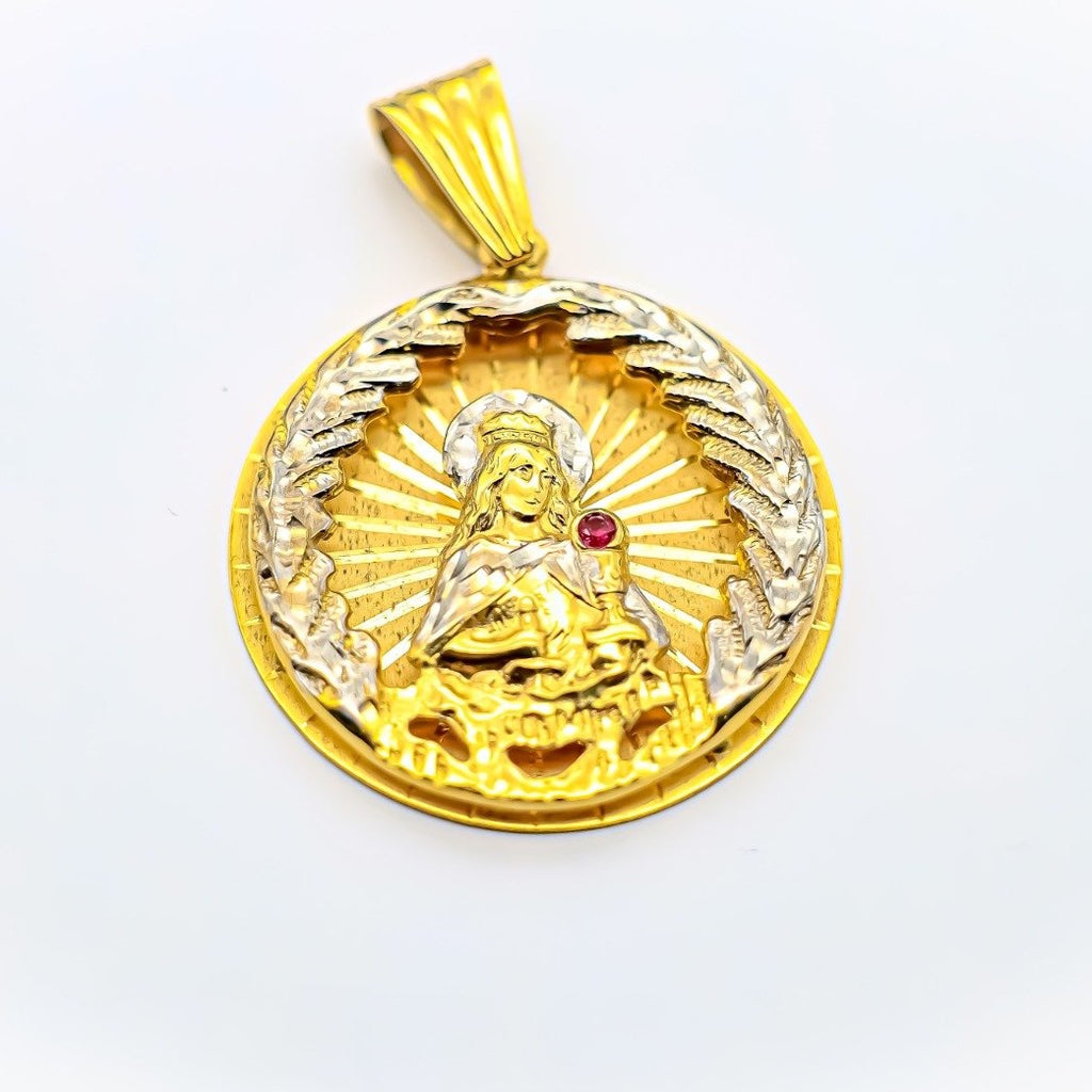 14K Gold Men Pendant Santa Barbara Pendant - Ashely Jewelry 2