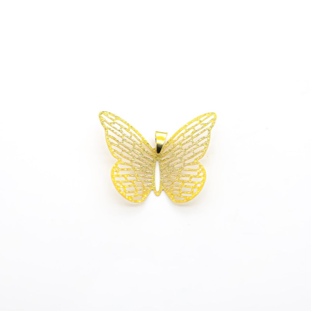 14K Thin Butterfly Women Pendant - Ashely Jewelry 2