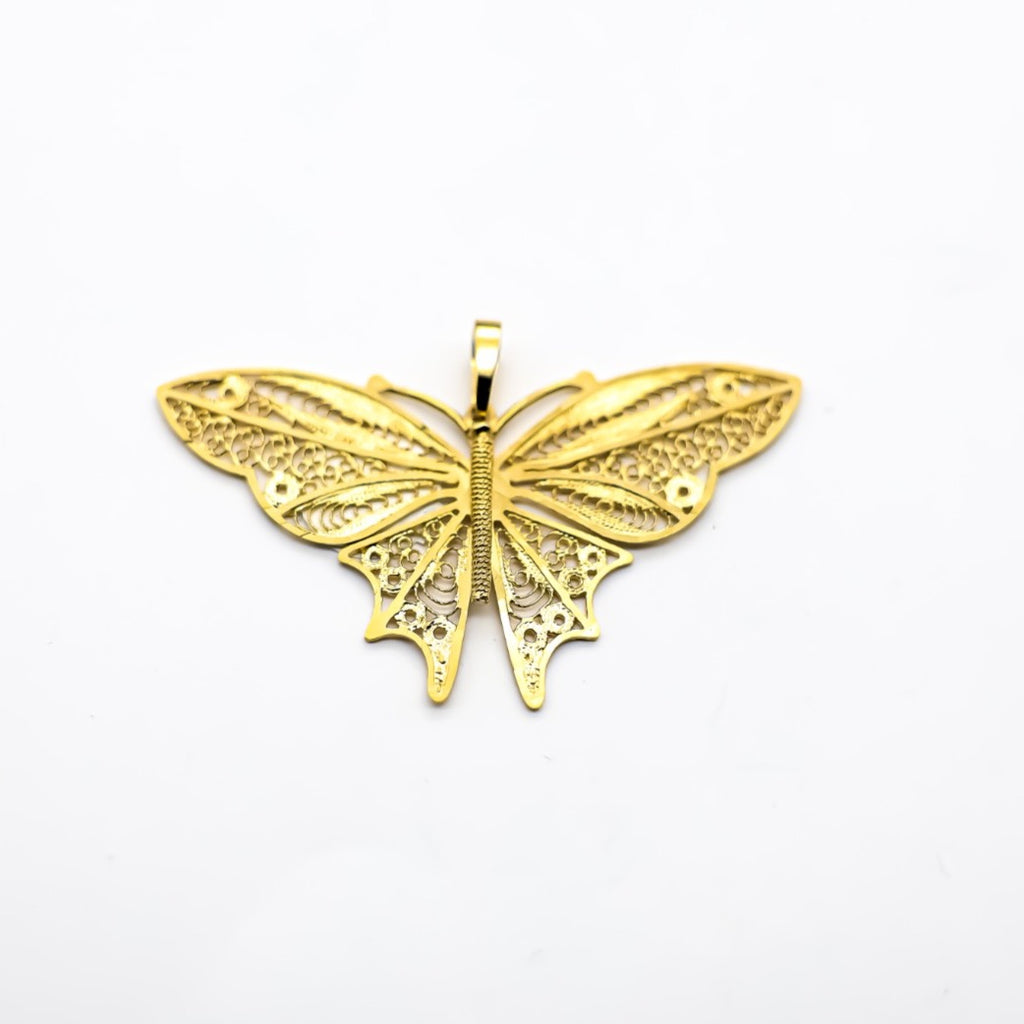 14K Butterfly Women Pendant - Ashely Jewelry 2