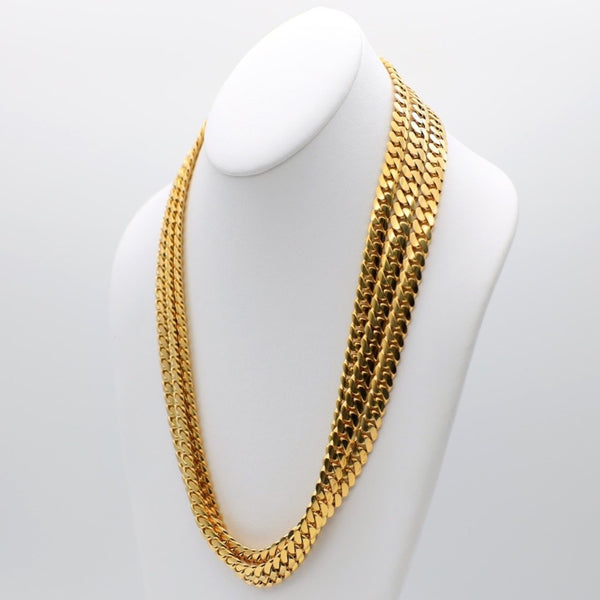 12mm 10K Cuban Link Solid Yellow Gold Chain - Ashely Jewelry 2