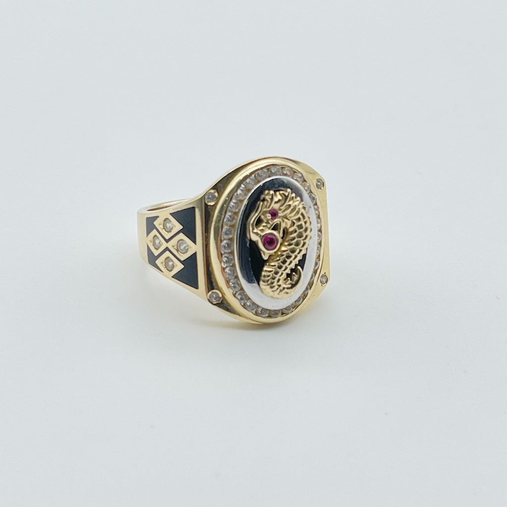 14K Dragon Men Ring - Ashely Jewelry 2