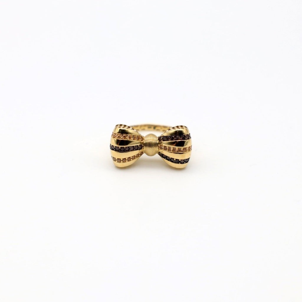 14K Gold Women Bow Ring - Ashely Jewelry 2