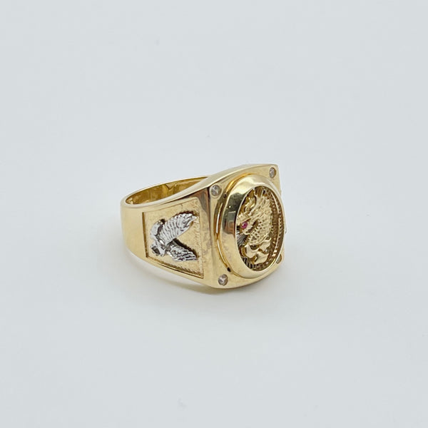 14K Dragon Men Ring - Ashely Jewelry 2