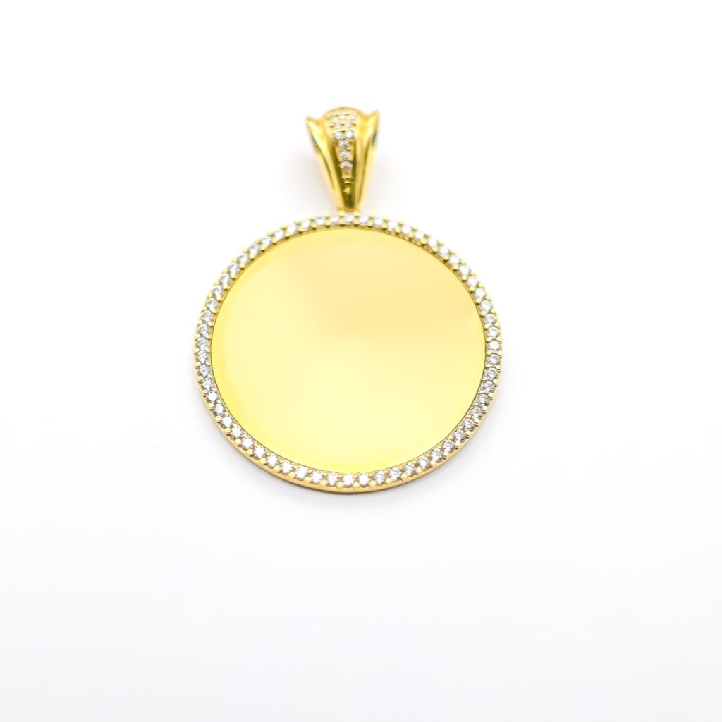 14K Round Picture Pendant - Ashely Jewelry 2