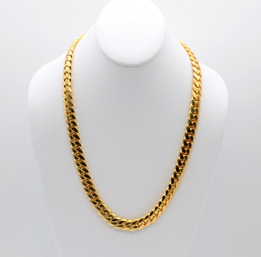 10K Solid Gold Cuban Link - Ashely Jewelry 2