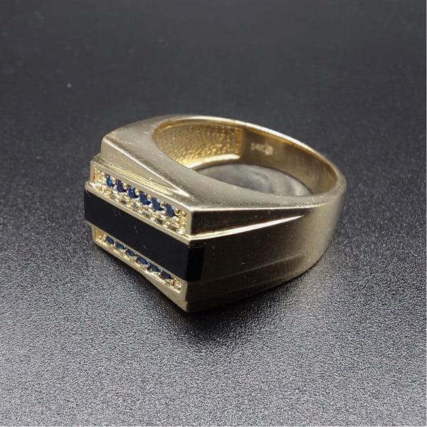 Black Stripe Men Ring - Ashely Jewelry 2